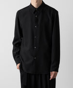 画像をギャラリービューアに読み込む, ATTACHMENT アタッチメントのPE STRETCH VIYELLA REGULAR COLLAR DRESS SHIRT - BLACK 公式通販サイトsession福岡セレクトショップ
