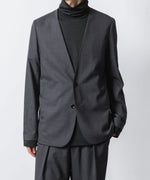 画像をギャラリービューアに読み込む, ATTACHMENT アタッチメントのT/W/SI STRETCH GABARDINE COLLARLESS JKT - S.GRAYの公式通販サイトsession福岡セレクトショップ
