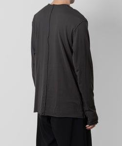 【ATTACHMENT】ATTACHMENT アタッチメントの80/2 PIMA CO JERSEY SLIM FIT LAYERED L/S TEE - D.GRAY 公式通販サイトsession福岡セレクトショップ