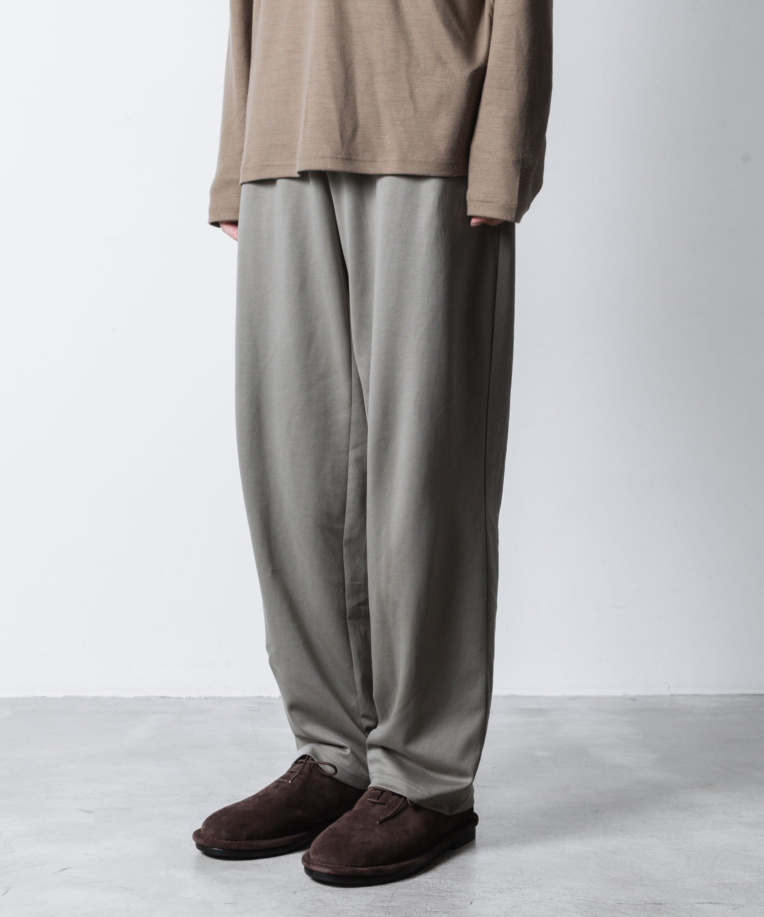 ATTACHMENT アタッチメントのCOTTON DOUBLE FACE LOUNGE TROUSERS - L.KH GRAYの公式通販サイトsession福岡セレクトショップ