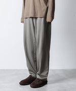 画像をギャラリービューアに読み込む, ATTACHMENT アタッチメントのCOTTON DOUBLE FACE LOUNGE TROUSERS - L.KH GRAYの公式通販サイトsession福岡セレクトショップ
