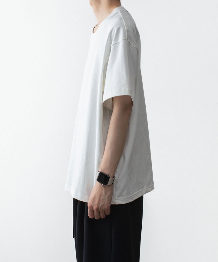 ATTACHMENT アタッチメントの30//2 SUVIN JERSEY EMBROIDERY TEE - WHITEの公式通販サイトsession福岡セレクトショップ