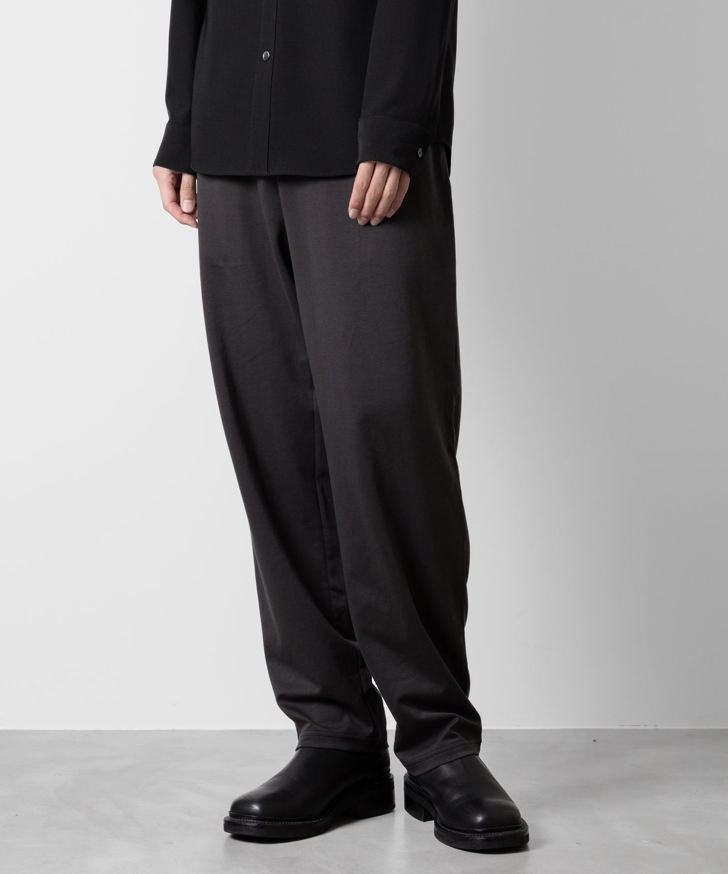 ATTACHMENT アタッチメントのCOTTON DOUBLE FACE LOUNGE TROUSERS - D.GRAY  公式通販サイトsession福岡セレクトショップ