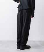 画像をギャラリービューアに読み込む, ATTACHMENT アタッチメントの1/60 WOOL SMOOTH SLIM FIT LOUNGE TROUSERS - BLACKの公式通販サイトsession福岡セレクトショップ
