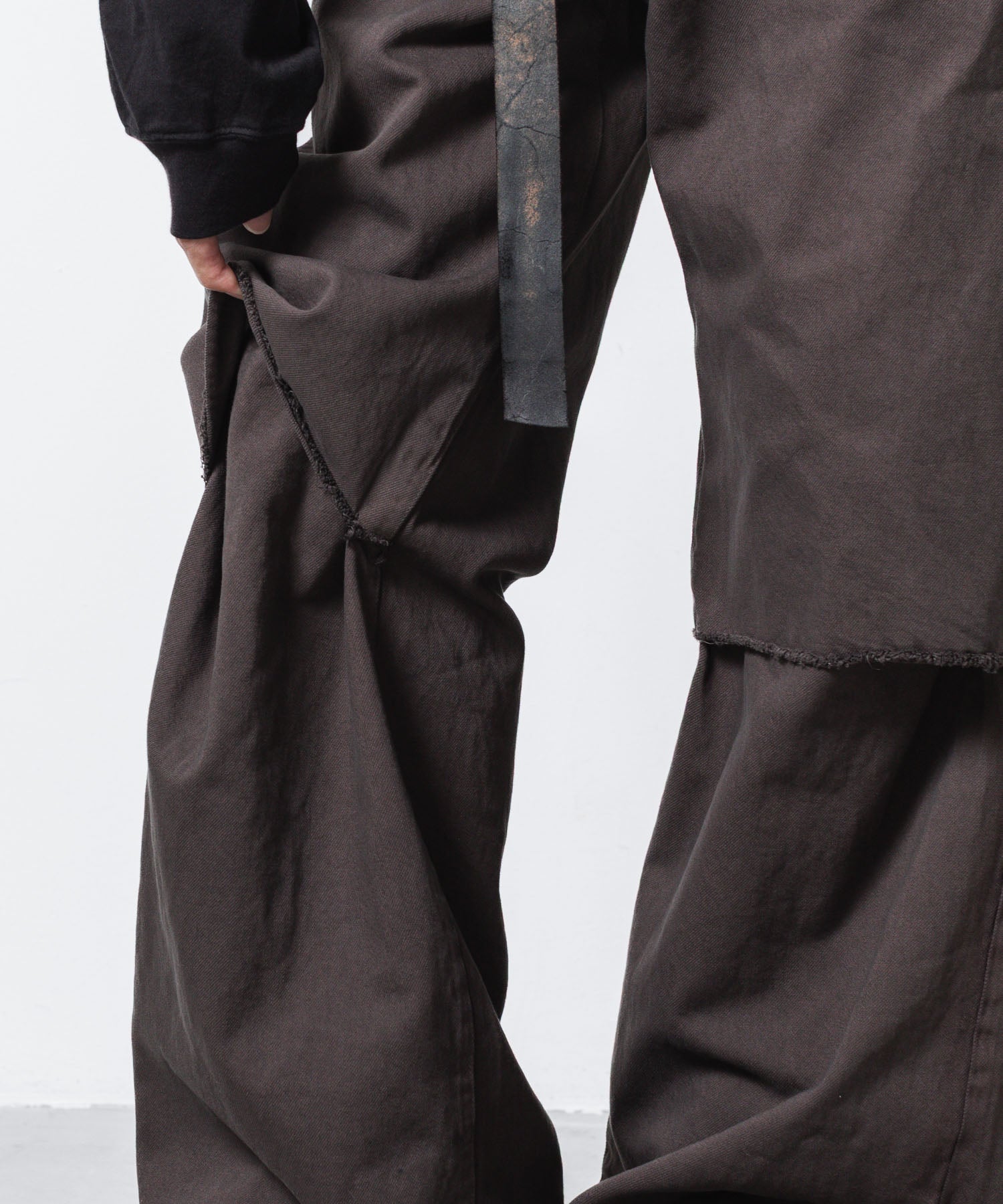VEIN ヴェインの11OZ DENIM CUT OFF BAGGY TROUSERS - D.BROWNの公式通販サイトsession福岡セレクトショップ