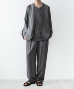 画像をギャラリービューアに読み込む, ATTACHMENT アタッチメントの2/90 WO TWIST TWILL EASY TROUSERS - GRAYの公式通販サイトsession福岡セレクトショップ
