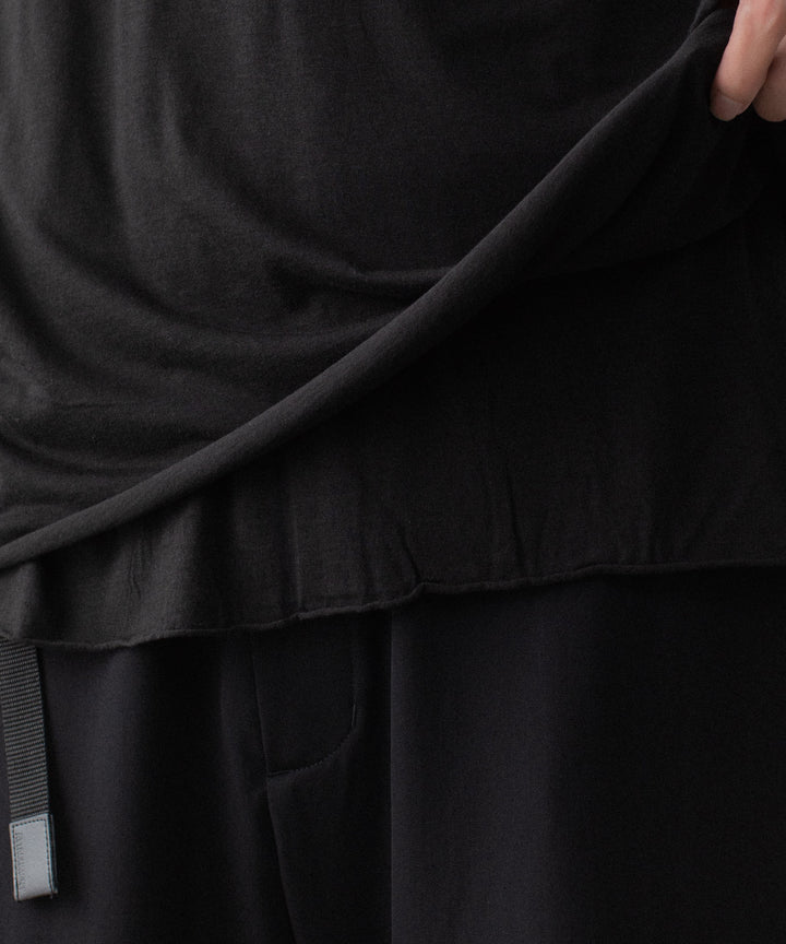 ATTACHMENT アタッチメントのCO/CU JERSEY SLIM FIT LAYERED L/S TEE - BLACKの公式通販サイトsession福岡セレクトショップ