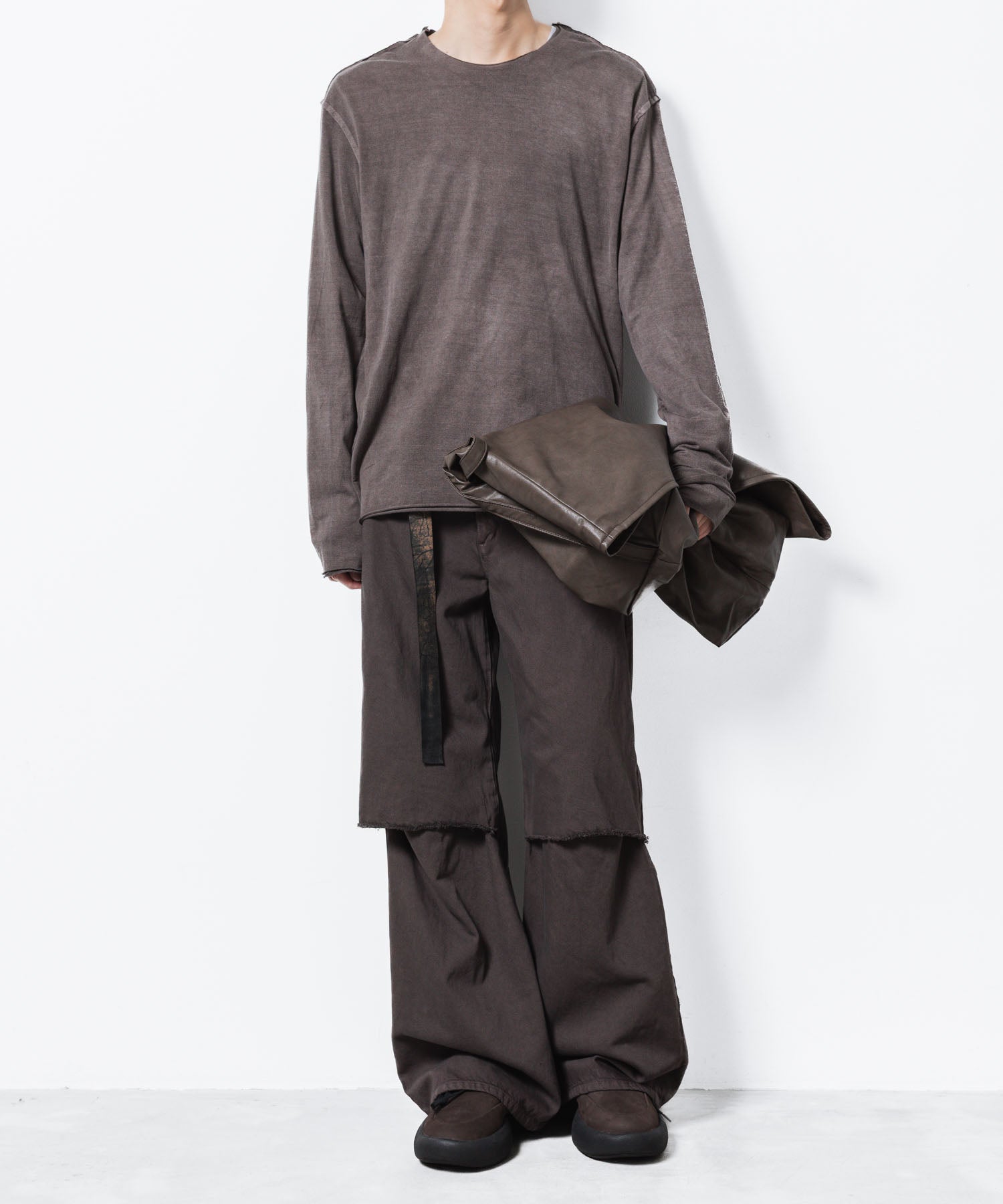 VEIN ヴェインの11OZ DENIM CUT OFF BAGGY TROUSERS - D.BROWNの公式通販サイトsession福岡セレクトショップ