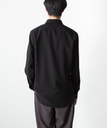 画像をギャラリービューアに読み込む, ATTACHMENT アタッチメントのPE COMPACT TWILL REGULAR COLLAR DRESS SHIRT - BLACKの公式通販サイトsession福岡セレクトショップ
