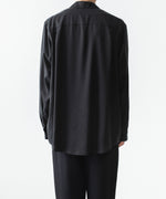画像をギャラリービューアに読み込む, ATTACHMENT アタッチメントのCU/PE FIBRIL SATIN L/S SHIRT - BLACKの公式通販サイトsession福岡セレクトショップ
