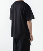 画像をギャラリービューアに読み込む, ATTACHMENT アタッチメントの30//2 SUVIN JERSEY PRINT TEE - BLACKの公式通販サイトsession福岡セレクトショップ
