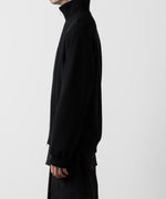 画像をギャラリービューアに読み込む, ato(アトウ)のSTAND COLLAR ZIP CARDIGAN  - BLACKの公式通販サイトsession福岡セレクトショップ
