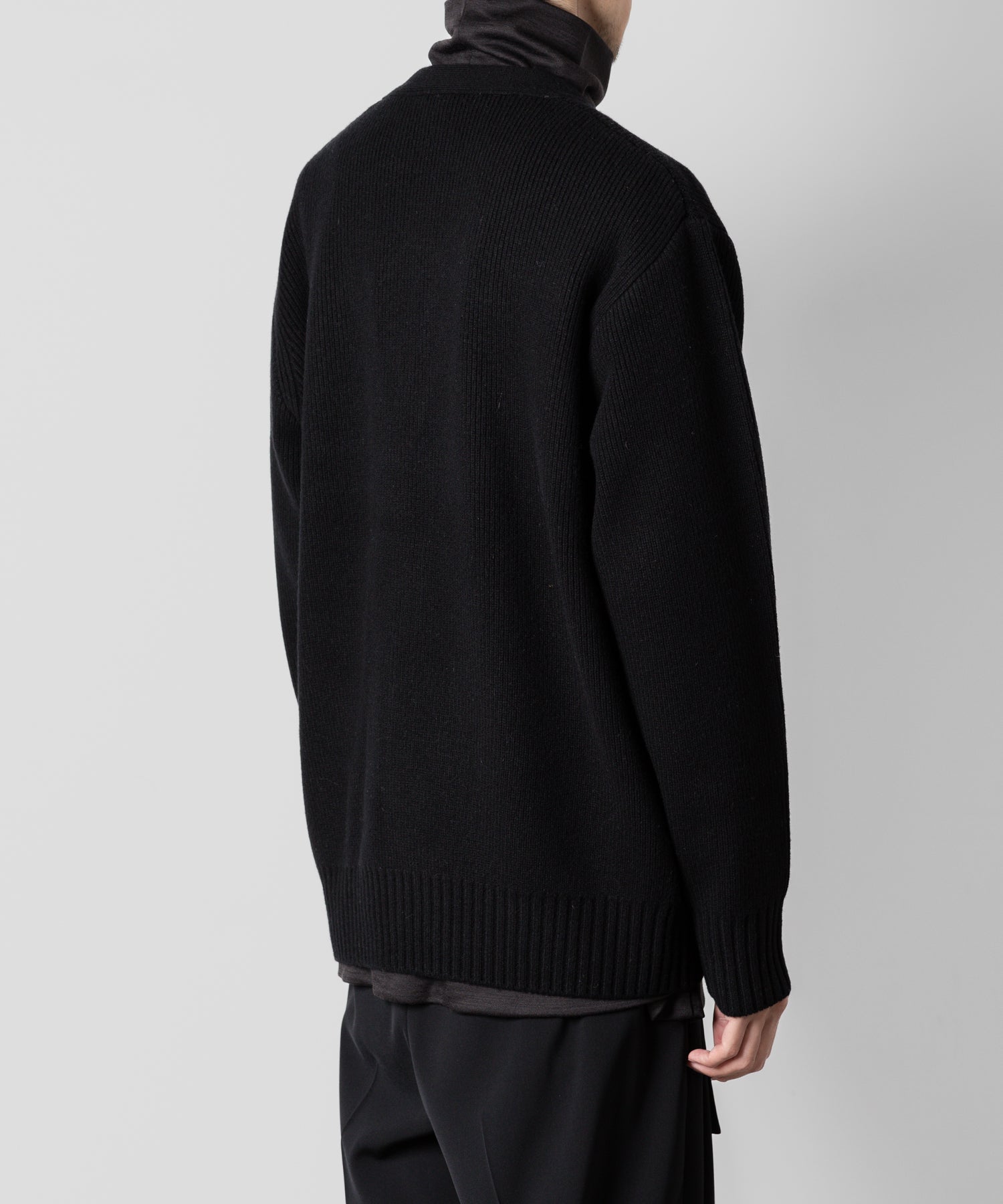 ATTACHMENT アタッチメントのBRITISH WO KNIT CARDIGAN - BLACK 公式通販サイトsession福岡セレクトショップ