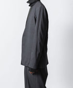 画像をギャラリービューアに読み込む, ATTACHMENT アタッチメントのT/W/SI STRETCH GABARDINE COLLARLESS JKT - S.GRAYの公式通販サイトsession福岡セレクトショップ
