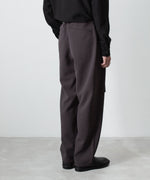 画像をギャラリービューアに読み込む, ATTACHMENT アタッチメントのPE STRETCH DOUBLE CLOTH BELTED WIDE TAPERED TROUSERS - D.BROWNの公式通販サイトsession福岡セレクトショップ
