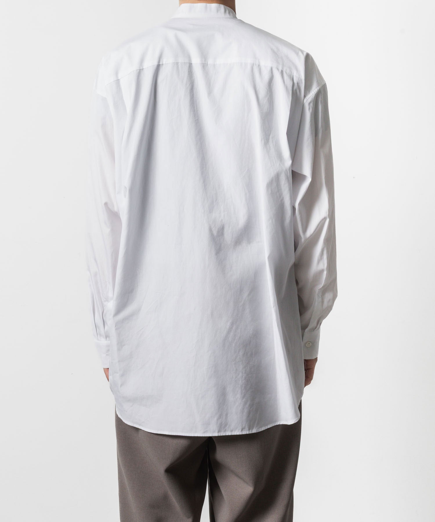 ATTACHMENT アタッチメントの140/2 GIZA BROAD BANDCOLLAR L/S SHIRT - WHITEの公式通販サイトsession福岡セレクトショップ