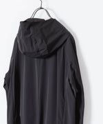 画像をギャラリービューアに読み込む, ATTACHMENT アタッチメントのNY 2LAYER STRETCH LIGHT HOODED COAT - BLACKの公式通販サイトsession福岡セレクトショップ
