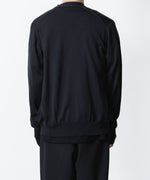 画像をギャラリービューアに読み込む, ATTACHMENT アタッチメント × JOHN SMEDLEYの× JOHN SMEDLEY MERINO EXTRAFINE BUTTONLESS V NECK CARDIGAN - BLACKの公式通販サイトsession福岡セレクトショップ
