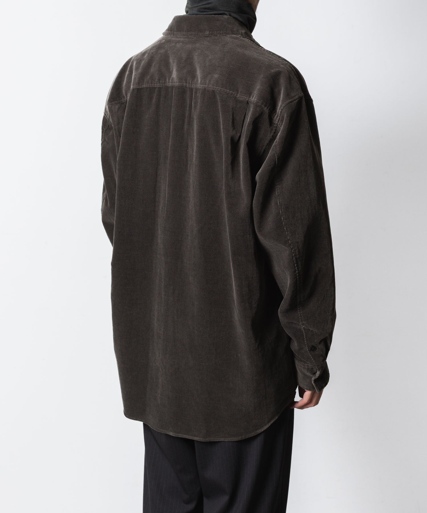VEIN ヴェインのFINX CO CORDUROY L/S SHIRT - D.GRAYの公式通販サイトsession福岡セレクトショップ