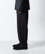画像をギャラリービューアに読み込む, ATTACHMENT アタッチメントのCOTTON DOUBLE FACE LOUNGE TROUSERS - BLACKの公式通販サイトsession福岡セレクトショップ
