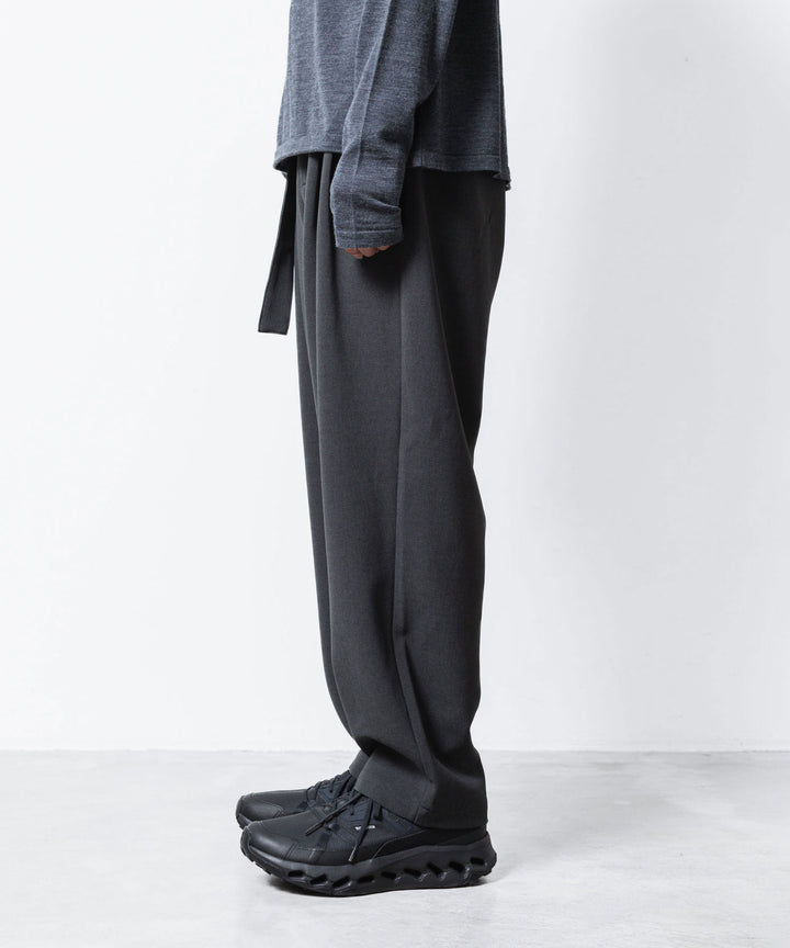 ATTACHMENT アタッチメントのPE STRETCH DOUBLE CLOTH BELTED WIDE TAPERD TROUSERS - X.GRAYの公式通販サイトsession福岡セレクトショップ