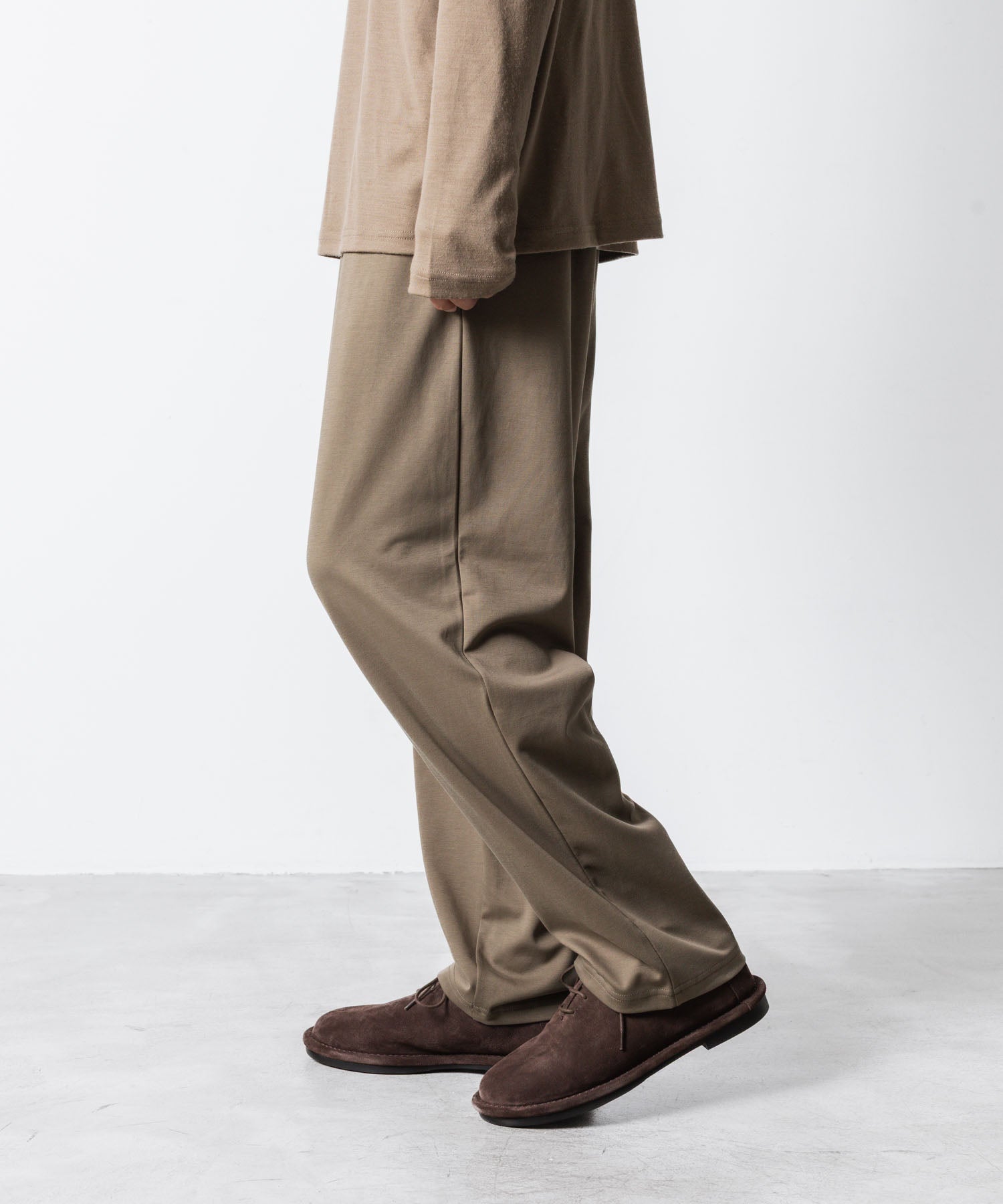 ATTACHMENT アタッチメントのCOTTON DOUBLE FACE LOUNGE TROUSERS - CAMELの公式通販サイトsession福岡セレクトショップ