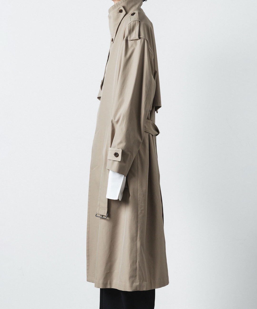 ato(アトウ)のSTAND COLLAR SINGLE TRENCH COAT - BEIGEの公式通販サイトsession福岡セレクトショップ