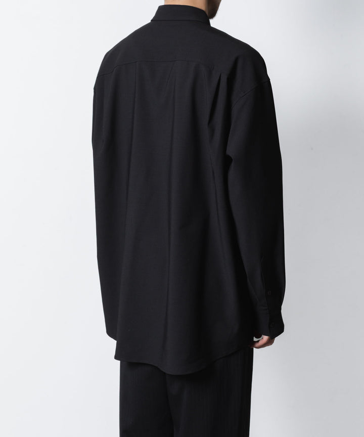ATTACHMENT アタッチメントのPE/RY STRETCH TROPICAL STRAP SLEEVE L/S SHIRT - BLACKの公式通販サイトsession福岡セレクトショップ