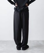 画像をギャラリービューアに読み込む, ATTACHMENT アタッチメントのT/W/SI STRETCH GABARDINE 1TUCK EASY TROUSERS - S.BLACKの公式通販サイトsession福岡セレクトショップ
