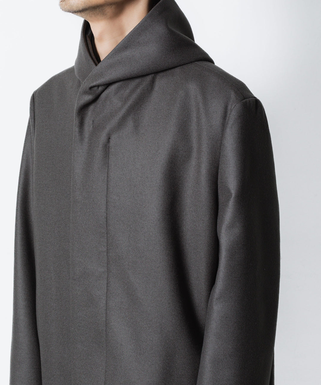ATTACHMENT / EXCLUSIVE ITEMアタッチメントの2/90 SUPER120S MALTON ZIPUP HOODED COAT - D.GRAYの公式通販サイトsession福岡セレクトショップ