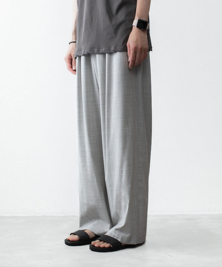 ATTACHMENT アタッチメントのWO/TA STRETCH TRO 1TUCK WIDE TROUSERS - X.GRAYの公式通販サイトsession福岡セレクトショップ