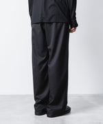 画像をギャラリービューアに読み込む, ATTACHMENT アタッチメントのT/W/SI STRETCH GABARDINE 1TUCK EASY TROUSERS - BLACKの公式通販サイトsession福岡セレクトショップ
