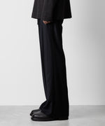 画像をギャラリービューアに読み込む, ATTACHMENT アタッチメントのWASHABLE WO/PE STRETCH SAXONY BELTED WIDE TROUSERS - NAVY 公式通販サイトsession福岡セレクトショップ
