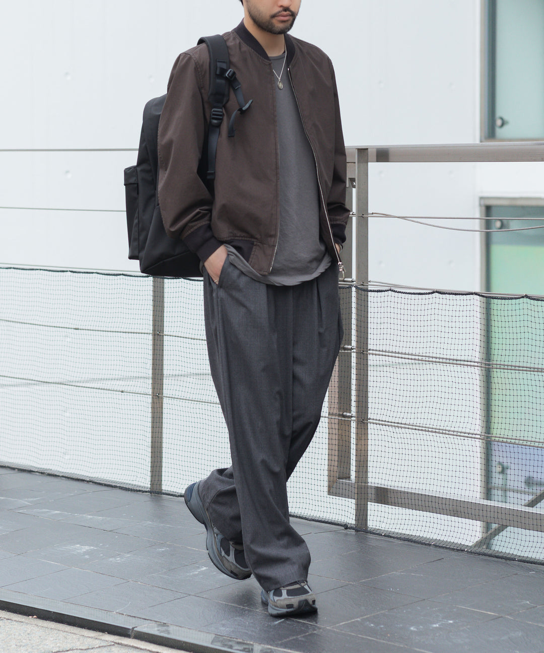 ATTACHMENT アタッチメントのWO/TA STRETCH TRO 1TUCK WIDE TROUSERS - D.GRAYの公式通販サイトsession福岡セレクトショップ