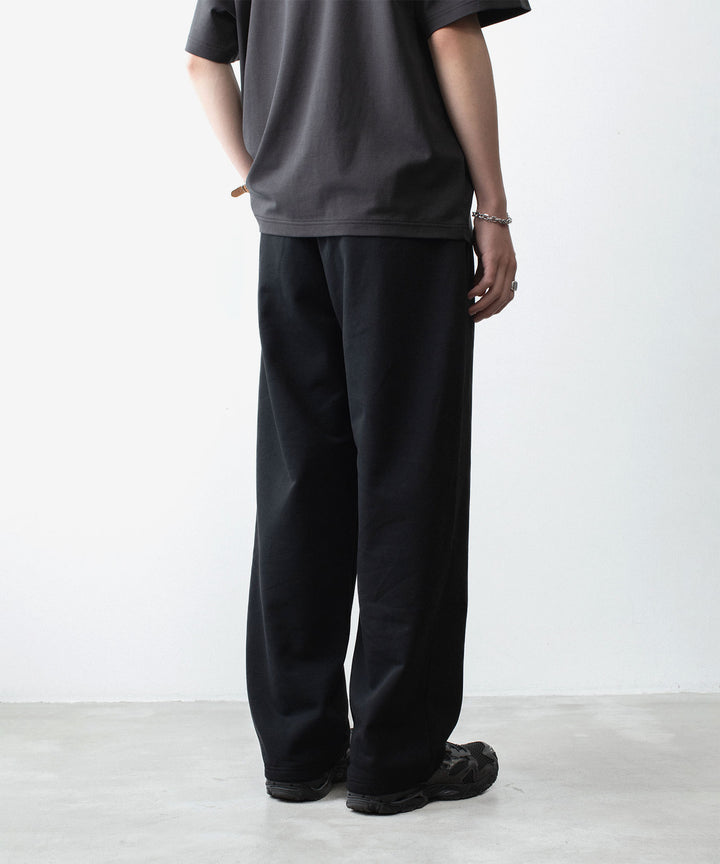 ATTACHMENT アタッチメントのCO STRETCH TERRY 1TUCK EASY TROUSERS - BLACKの公式通販サイトsession福岡セレクトショップ