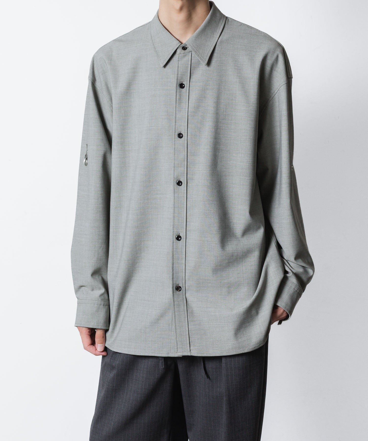 ATTACHMENT アタッチメントのPE/RY STRETCH TROPICAL STRAP SLEEVE L/S SHIRT - X.GREENの公式通販サイトsession福岡セレクトショップ