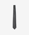 【 ATTACHMENT 】SILK SATIN JACQUARD TIE - BLACK