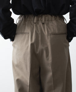 ssstein / シュタイン】COTTON RAYON EASY LONG WIDE TROUSERS - BEIGE