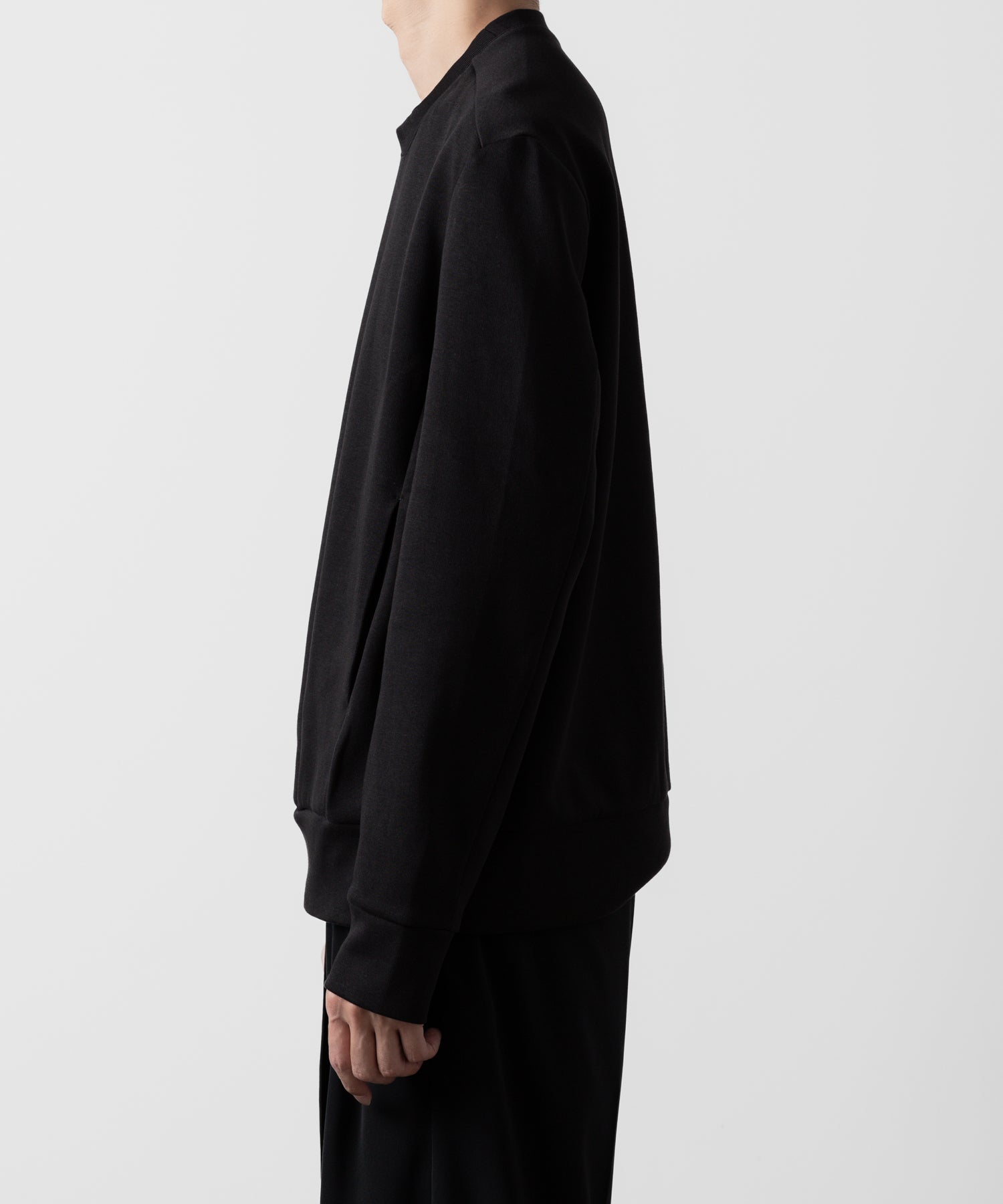 ATTACHMENT アタッチメントのCO/PE DOUBLE KNIT PULLOVER - BLACK 公式通販サイトsession福岡セレクトショップ