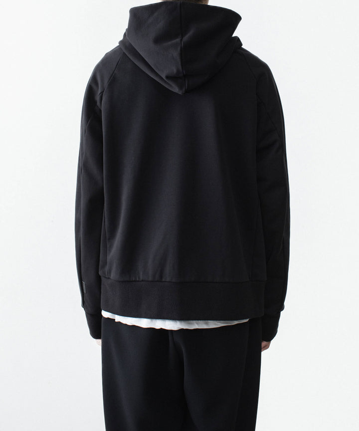 ATTACHMENT アタッチメントのCO STRETCH TERRY ZIP UP HOODIE - BLACKの公式通販サイトsession福岡セレクトショップ