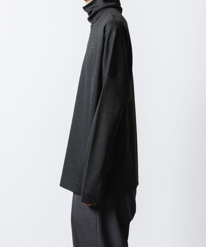 ATTACHMENT / EXCLUSIVE ITEM アタッチメントのWO/NYスムース ハイネックカットソー L/S - D.GRAYの公式通販サイトsession福岡セレクトショップ