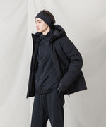 画像をギャラリービューアに読み込む, ATTACHMENT アタッチメントの3LAYER LIGHT TAFFETA HOODED DOWN JACKET - BLACKの公式通販サイトsession福岡セレクトショップ
