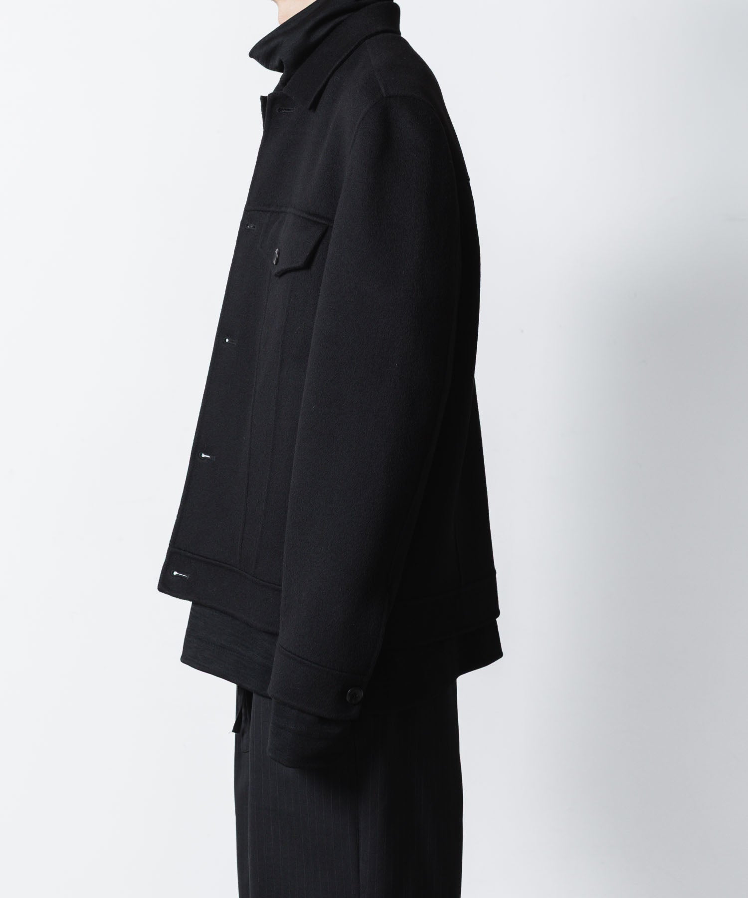 ATTACHMENT アタッチメントのWO/CA DOUBLE FACE BEAVER TRACKER JACKET - BLACKの公式通販サイトsession福岡セレクトショップ