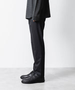 画像をギャラリービューアに読み込む, ATTACHMENT アタッチメントのT/W/SI STRETCH GABARDINE REGULAR FIT EASY TROUSERS - BLACKの公式通販サイトsession福岡セレクトショップ
