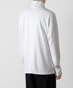 画像をギャラリービューアに読み込む, ATTACHMENT アタッチメントのCOTTON DOUBLE FACE SLIM FIT HIGHNECK L/S TEE - WHITE 公式通販サイトsession福岡セレクトショップ
