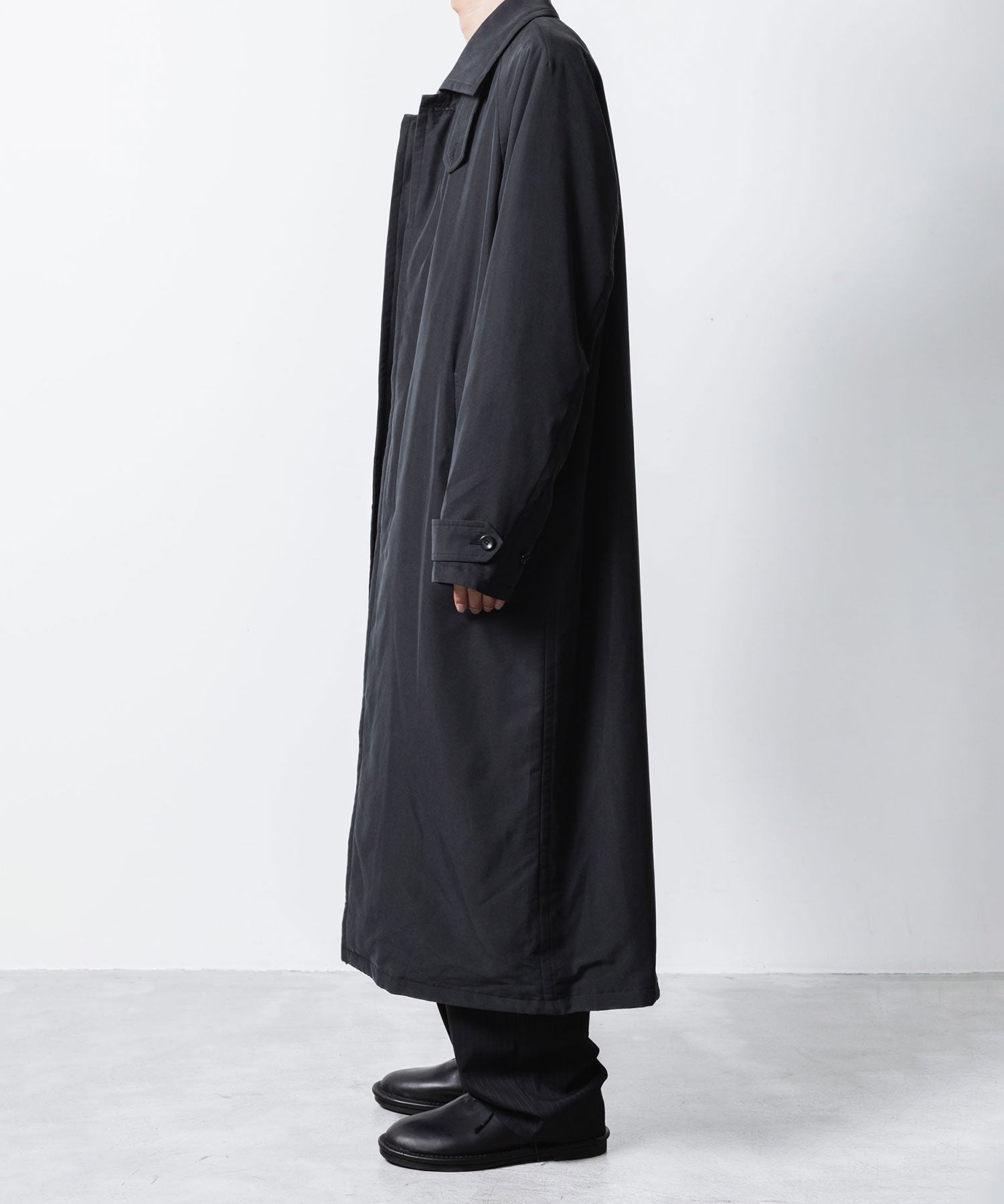 VEIN ヴェインのFIBRIL POPLIN PADDING BALMACAAN COAT - BLACKの公式通販サイトsession福岡セレクトショップ