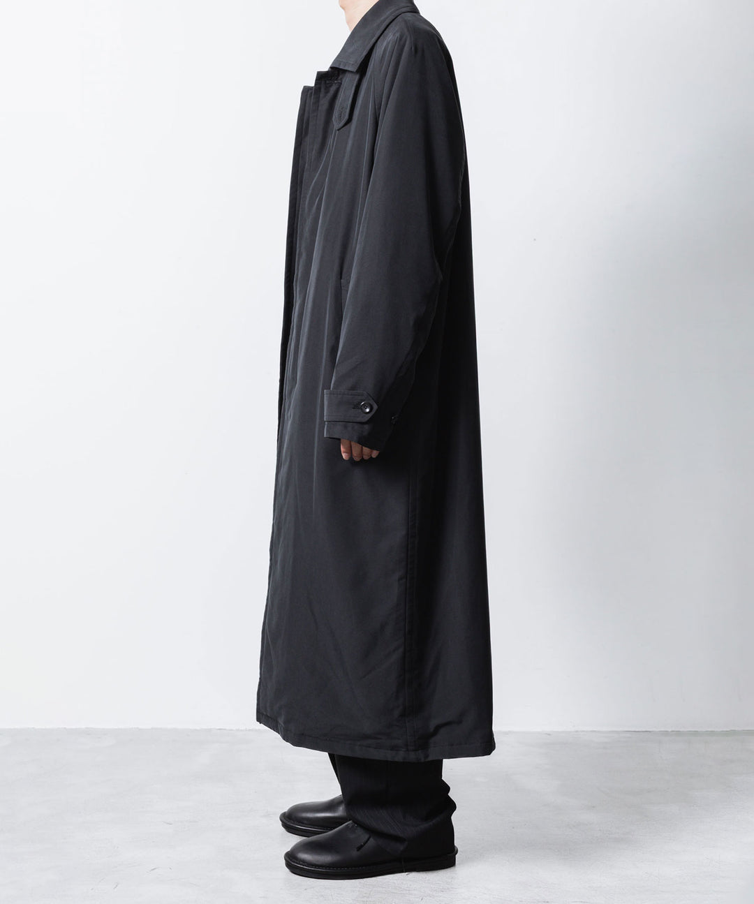 VEIN ヴェインのFIBRIL POPLIN PADDING BALMACAAN COAT - BLACKの公式通販サイトsession福岡セレクトショップ