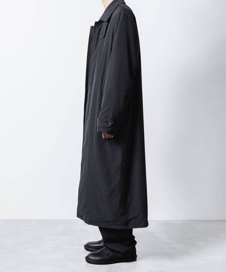 VEIN ヴェインのFIBRIL POPLIN PADDING BALMACAAN COAT - BLACKの公式通販サイトsession福岡セレクトショップ