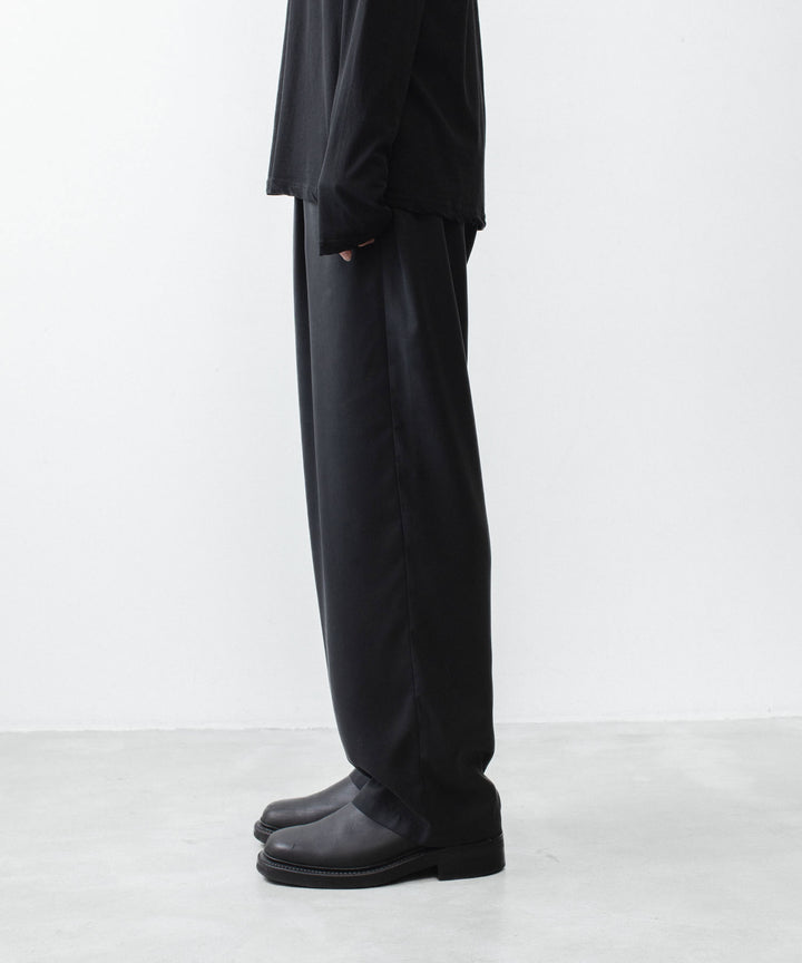 ATTACHMENT アタッチメントのCU/PE FIBRIL SATIN EASY TROUSERS - BLACKの公式通販サイトsession福岡セレクトショップ