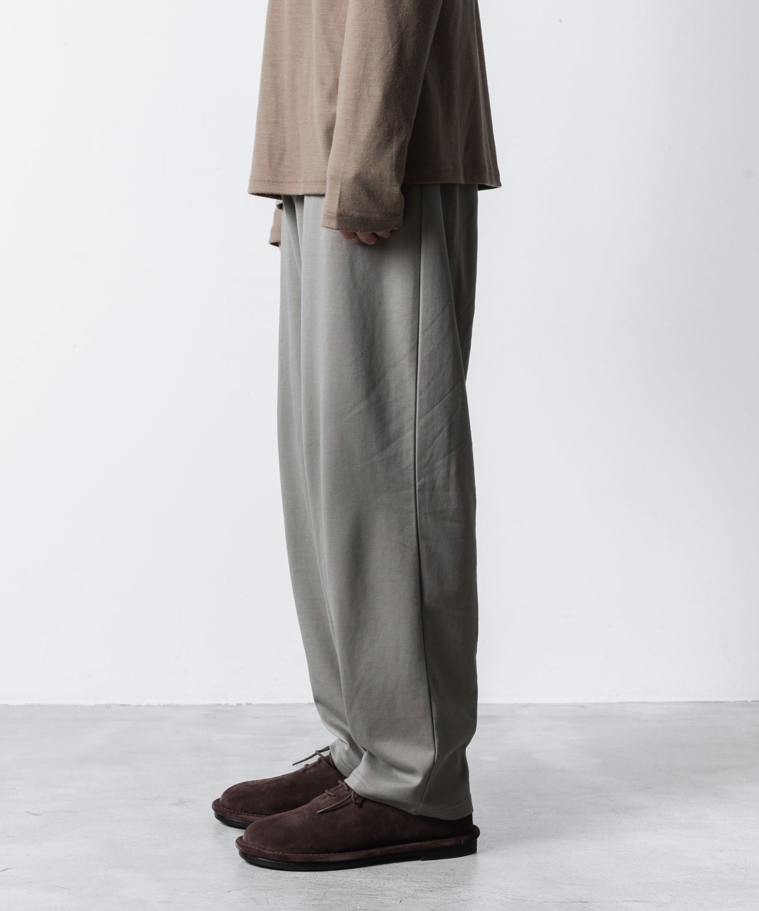 ATTACHMENT アタッチメントのCOTTON DOUBLE FACE LOUNGE TROUSERS - L.KH GRAYの公式通販サイトsession福岡セレクトショップ